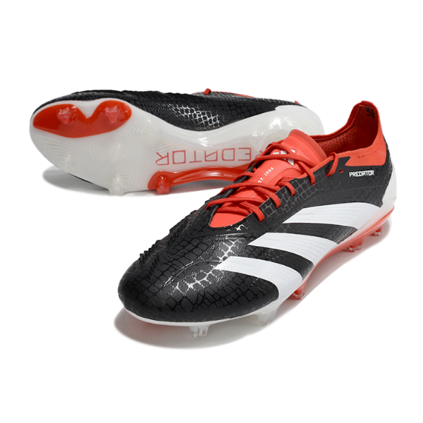 Adidas Predator 30 Elite Black White and Red FG