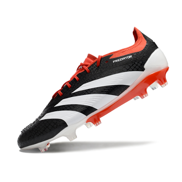 Adidas Predator 30 Elite Black White and Red FG