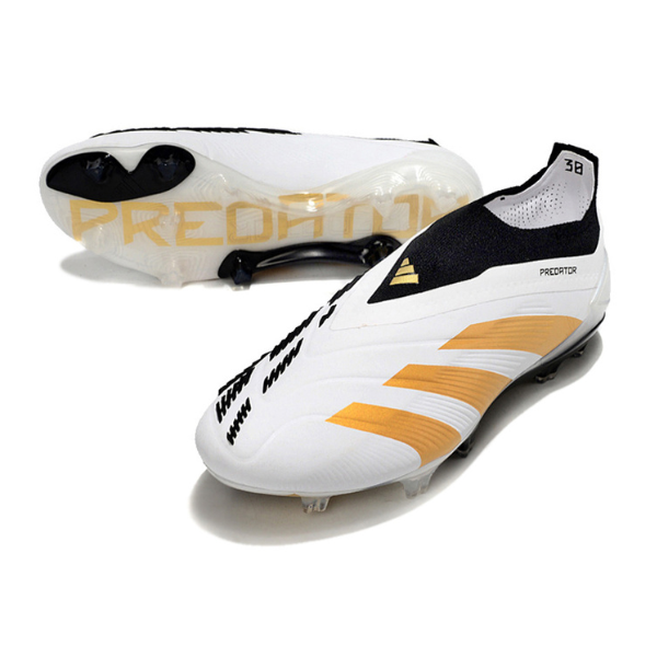 Adidas Predator 30 Elite Laceless White Yellow and Black FG