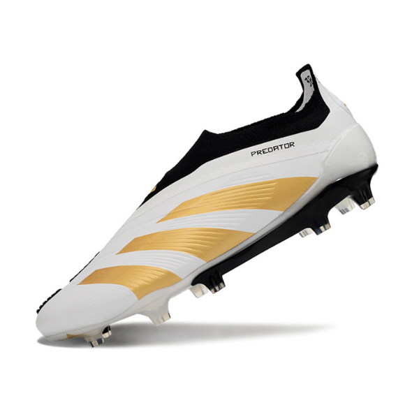 Adidas Predator 30 Elite Laceless White Yellow and Black FG