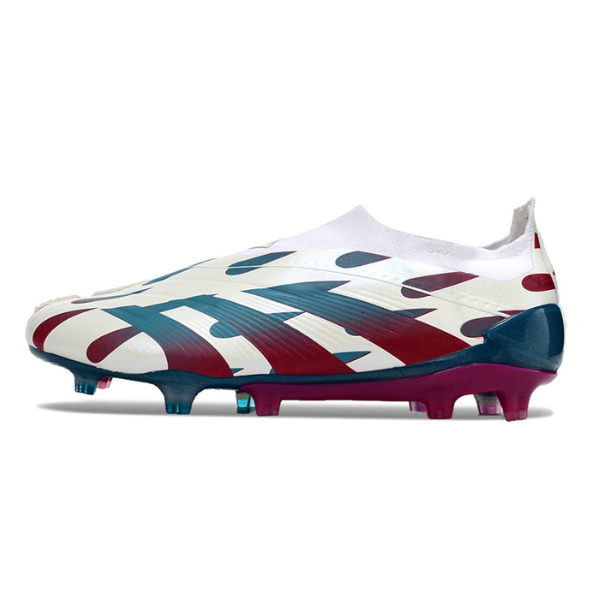 Adidas Predator 30 Elite Laceless White Blue and Pink FG