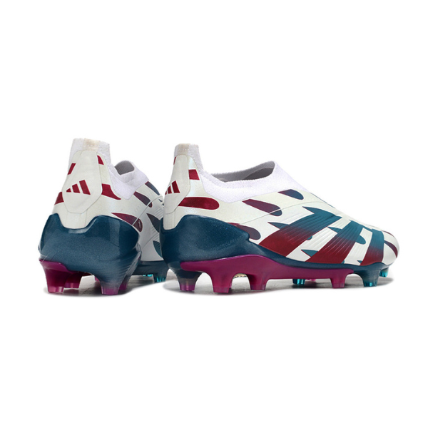 Adidas Predator 30 Elite Laceless White Blue and Pink FG
