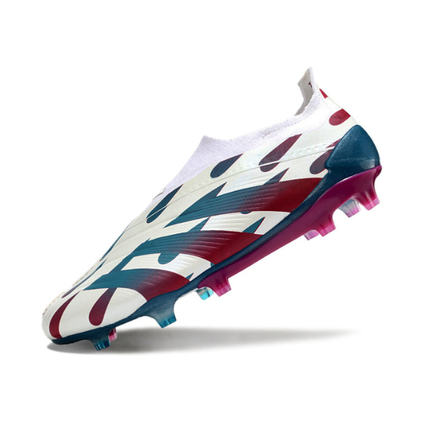Adidas Predator 30 Elite Laceless White Blue and Pink FG
