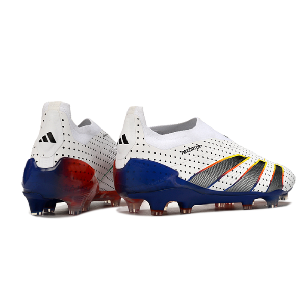Adidas Predator 30 Elite Laceless White Blue and Orange FG