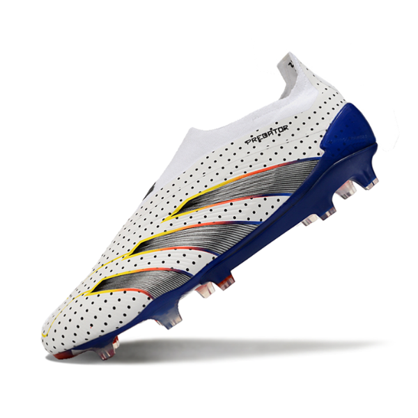 Adidas Predator 30 Elite Laceless White Blue and Orange FG