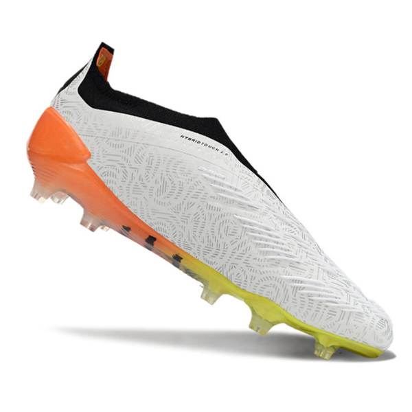 Adidas Predator 30 Elite Laceless White Orange and Gray FG
