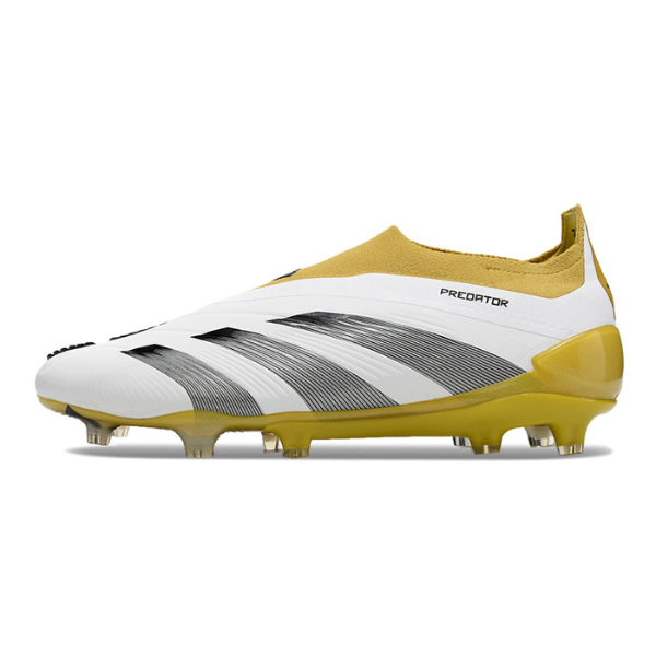 Adidas Predator 30 Elite Laceless White and Yellow FG