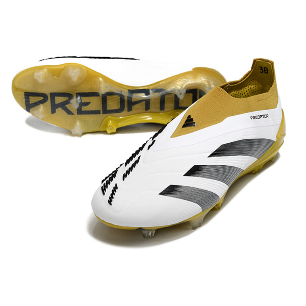 Adidas Predator 30 Elite Laceless White and Yellow FG
