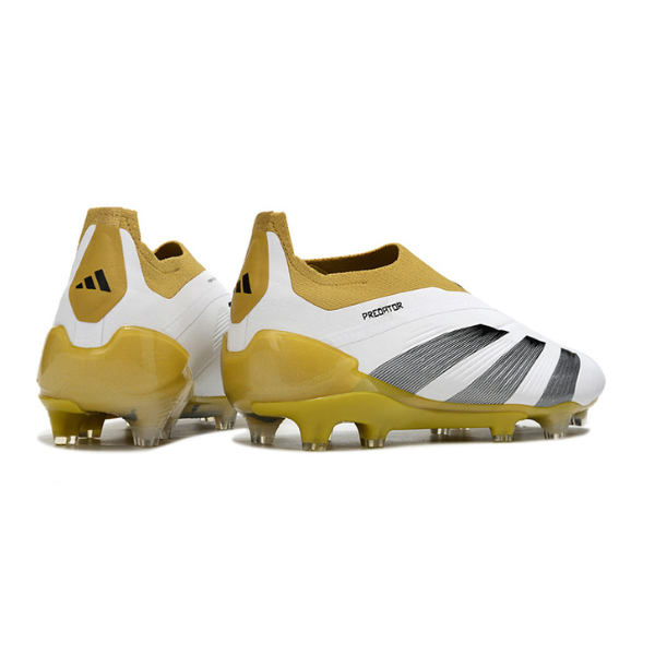 Adidas Predator 30 Elite Laceless White and Yellow FG
