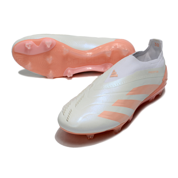 Adidas Predator 30 Elite Laceless White and Orange FG