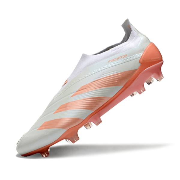 Adidas Predator 30 Elite Laceless White and Orange FG