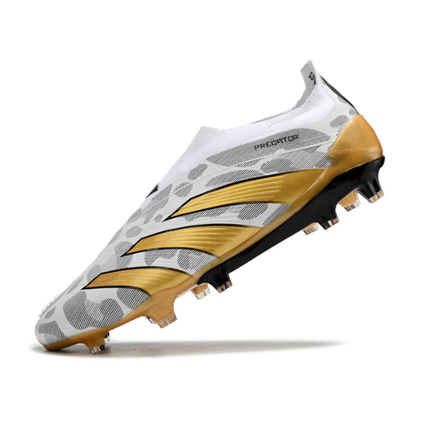 Adidas Predator 30 Elite Laceless Gray and Gold FG