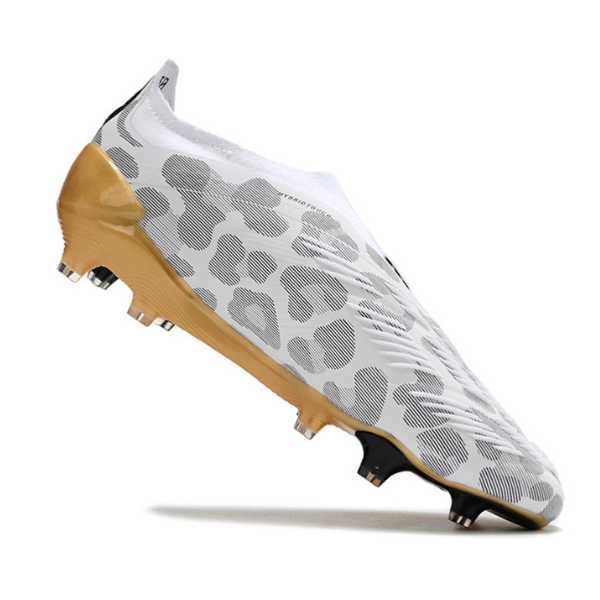 Adidas Predator 30 Elite Laceless Gray and Gold FG