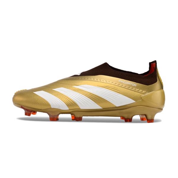 Adidas Predator 30 Elite Laceless Gold and Red FG