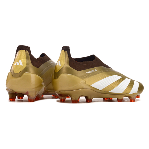 Adidas Predator 30 Elite Laceless Gold and Red FG