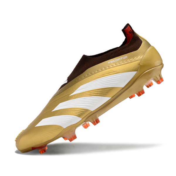 Adidas Predator 30 Elite Laceless Gold and Red FG