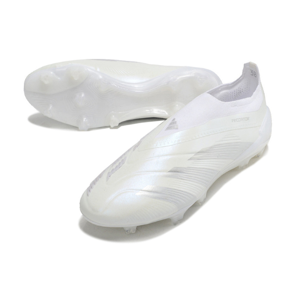 Adidas Predator 30 Elite Laceless White and Gray FG