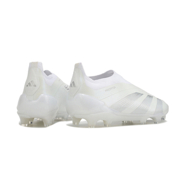Adidas Predator 30 Elite Laceless White and Gray FG