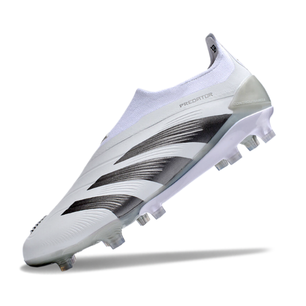 Adidas Predator 30 Elite Laceless White and Gray FG