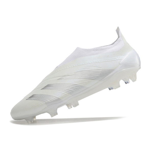 Adidas Predator 30 Elite Laceless White and Gray FG