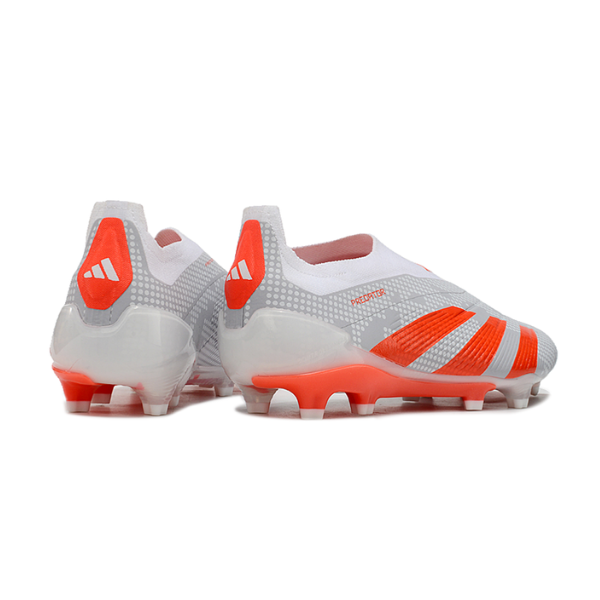 Adidas Predator 30 Elite Laceless White and Orange FG