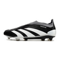 Adidas Predator 30 Elite Laceless Black White and Gray FG