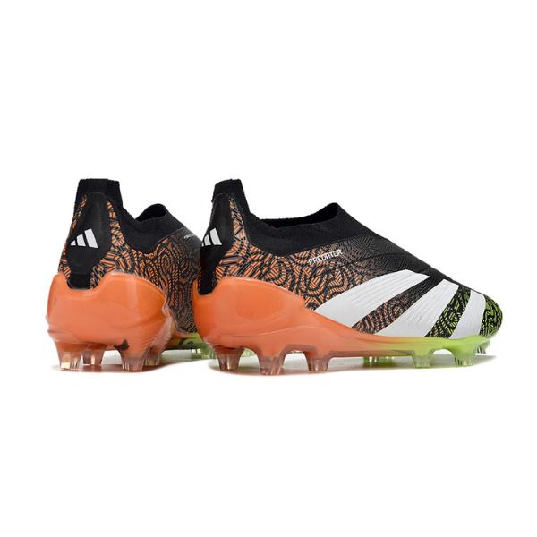 Adidas Predator 30 Elite Laceless Black Green and Orange FG