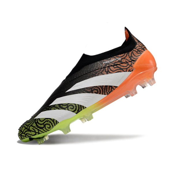 Adidas Predator 30 Elite Laceless Black Green and Orange FG