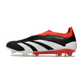 Adidas Predator 30 Elite Laceless Black White and Red FG