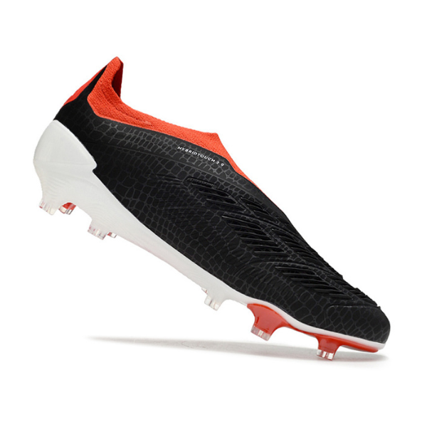 Adidas Predator 30 Elite Laceless Black White and Red FG