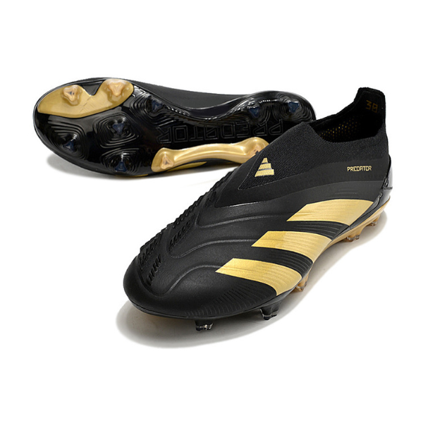 Adidas Predator 30 Elite Laceless Black and Gold FG