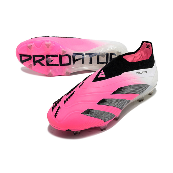 Adidas Predator 30 Elite Laceless Pink and White FG