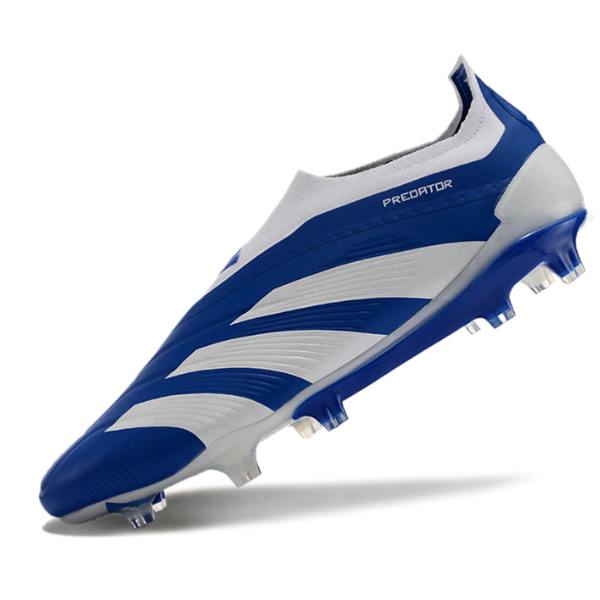 Adidas Predator 30 Elite Laceless Blue and White FG