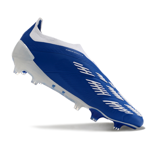 Adidas Predator 30 Elite Laceless Blue and White FG