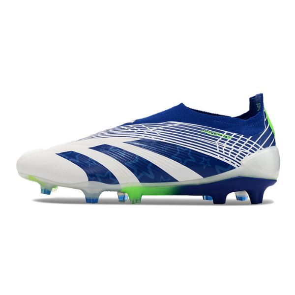 Adidas Predator 30 Elite Laceless White Blue and Green FG