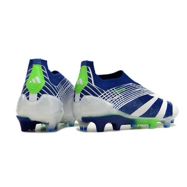 Adidas Predator 30 Elite Laceless White Blue and Green FG