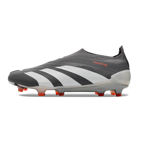 Adidas Predator 30 Elite Laceless Gray and White FG