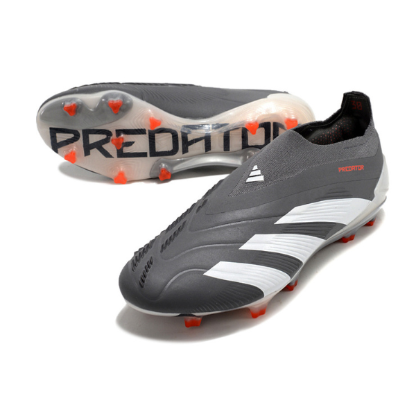 Adidas Predator 30 Elite Laceless Gray and White FG
