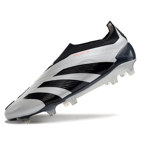 Adidas Predator 30 Elite Laceless Silver and Black FG