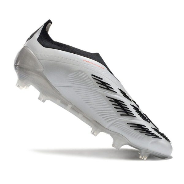Adidas Predator 30 Elite Laceless Silver and Black FG