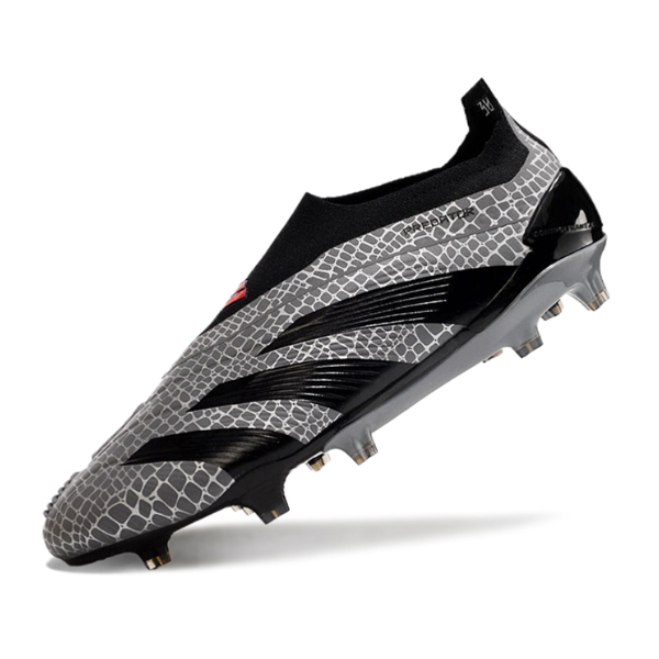 Adidas Predator 30 Elite Laceless Gray and Black FG