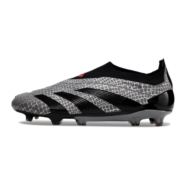 Adidas Predator 30 Elite Laceless Gray and Black FG
