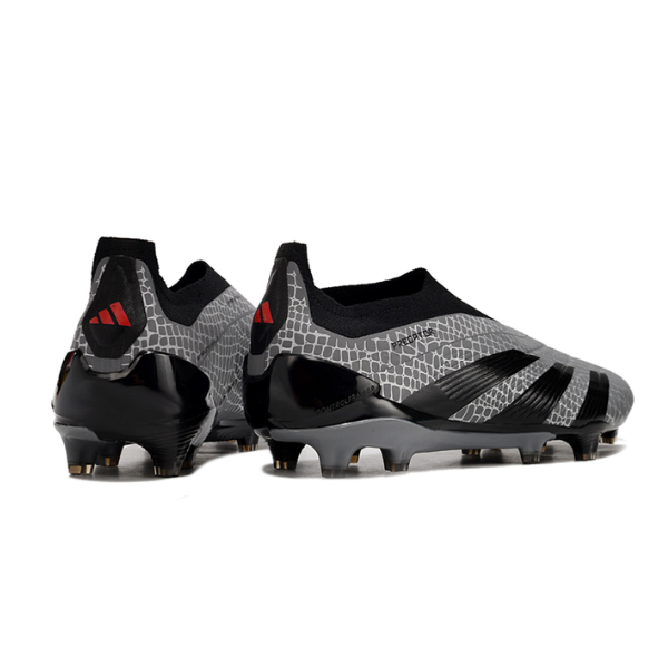 Adidas Predator 30 Elite Laceless Gray and Black FG