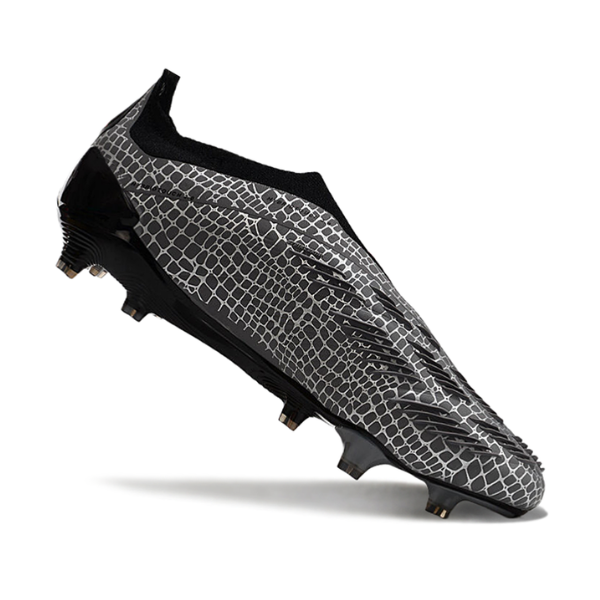 Adidas Predator 30 Elite Laceless Gray and Black FG