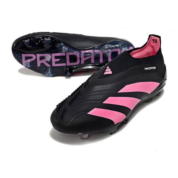 Adidas Predator 30 Elite Laceless Black and Pink FG