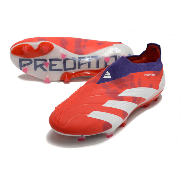 Adidas Predator 30 Elite Laceless Red White and Purple FG