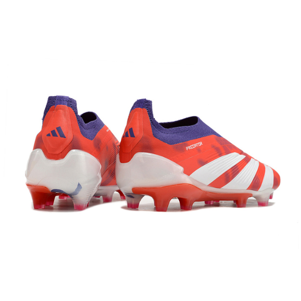 Adidas Predator 30 Elite Laceless Red White and Purple FG
