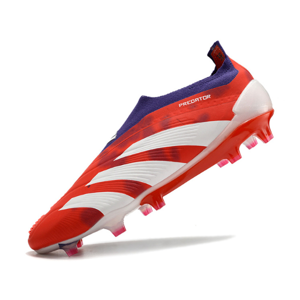 Adidas Predator 30 Elite Laceless Red White and Purple FG