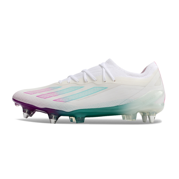 Adidas X Crazyfast1 White Purple and Blue SG