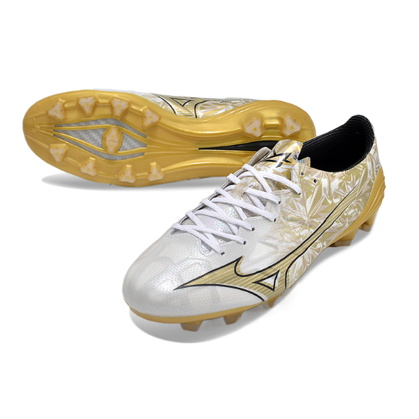 Mizuno Alpha White and Gold FG